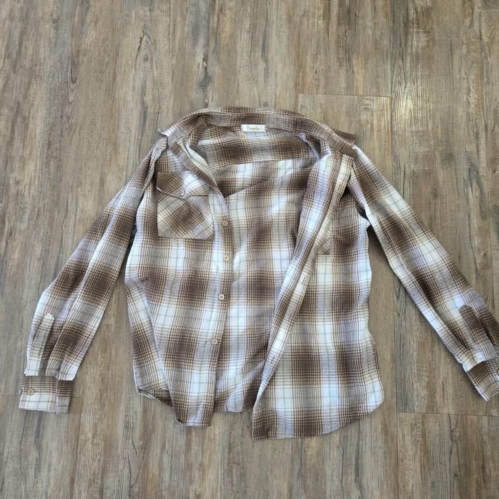 Bronxton Men's Brown Plaid Flannel